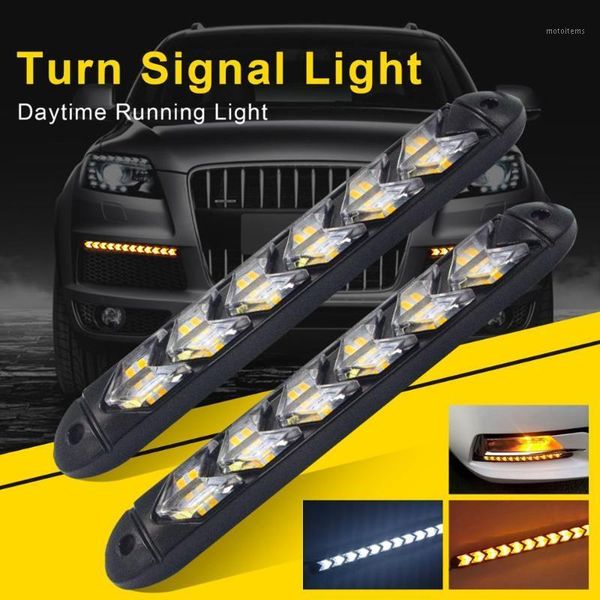 2pcs 24v white amber arrow car styling led daytime running light drl dynamic flowing sequential turn signal1
2pcs 24v white amber arrow car styling led daytime running light drl dynamic flowing sequential turn signal1