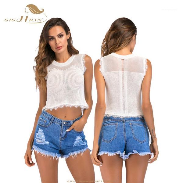 sishion women knit vest sp0836 fashion beaded hollow lace sleeveless cropped sweaters vest tanksweater1, White
sishion women knit vest sp0836 fashion beaded hollow lace sleeveless cropped sweaters vest tanksweater1, White