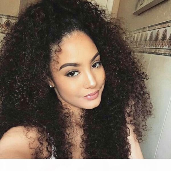 150% density 4x4 lace closure wig kinky curly human hair wigs for black women brazilian virgin hair wigs glueless pre-plucked with baby hair, Black;brown
150% density 4x4 lace closure wig kinky curly human hair wigs for black women brazilian virgin hair wigs glueless pre-plucked with baby hair, Black;brown