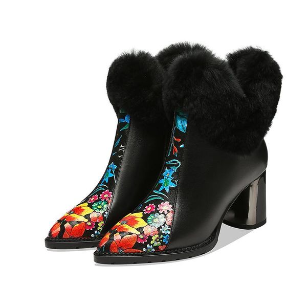 bottes femme туфли на высоком каблуке женские новые зимние ботильоны из натуральной кожи печати плюшевых держать теплые ботинки снега botas, Black
bottes femme туфли на высоком каблуке женские новые зимние ботильоны из натуральной кожи печати плюшевых держать теплые ботинки снега botas, Black