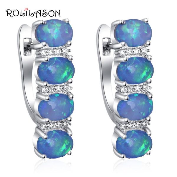hoop & huggie rolilason simple design earrings for women wholesale retail blue fire opal silver stamped fashion jewelry oe746, Golden;silver
hoop & huggie rolilason simple design earrings for women wholesale retail blue fire opal silver stamped fashion jewelry oe746, Golden;silver