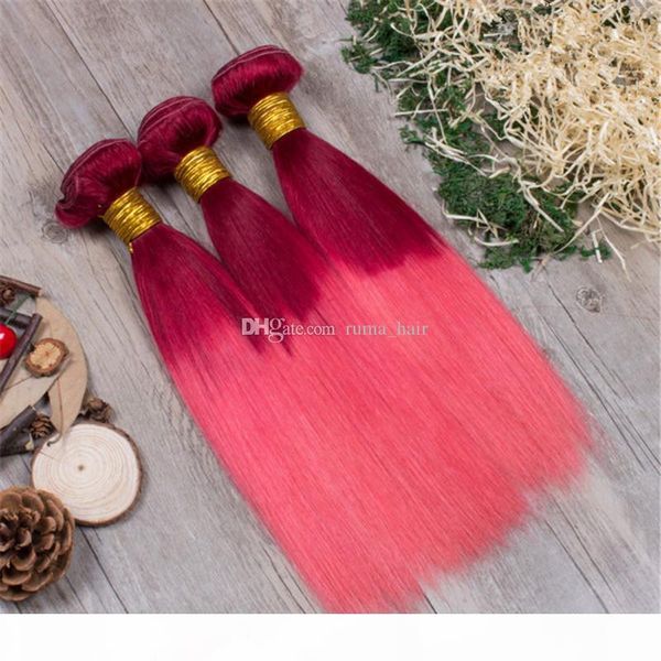 new arrive red pink straight virgin hair extensions brazilian human hair two tone red pink ombre 3 bundles hair weaves tangle free, Black;brown
new arrive red pink straight virgin hair extensions brazilian human hair two tone red pink ombre 3 bundles hair weaves tangle free, Black;brown