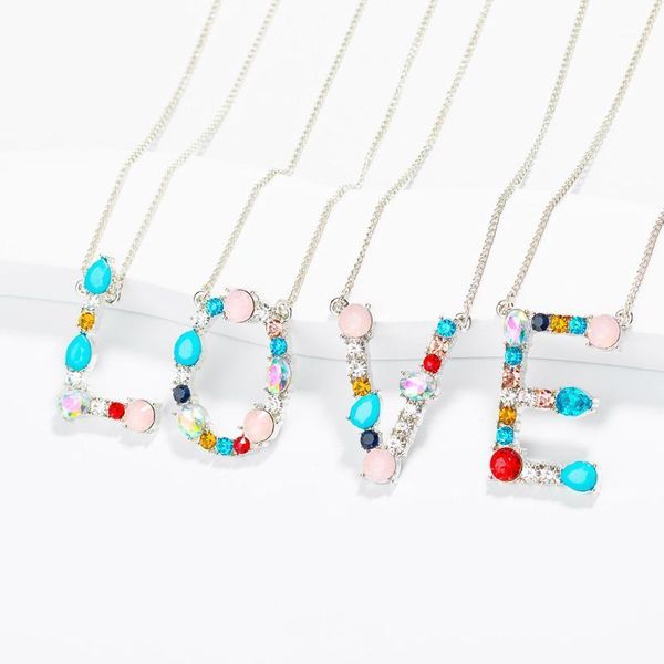 multi-color fashion cz charm gold color pendant necklace women 26 alphabet initial letter necklace for love friends1, Silver
multi-color fashion cz charm gold color pendant necklace women 26 alphabet initial letter necklace for love friends1, Silver
