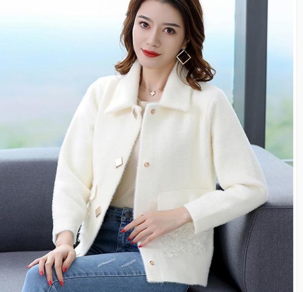 2021 spring and autumn winter with new style fashion long sleeve women's sweater coat@230, White;black
2021 spring and autumn winter with new style fashion long sleeve women's sweater coat@230, White;black