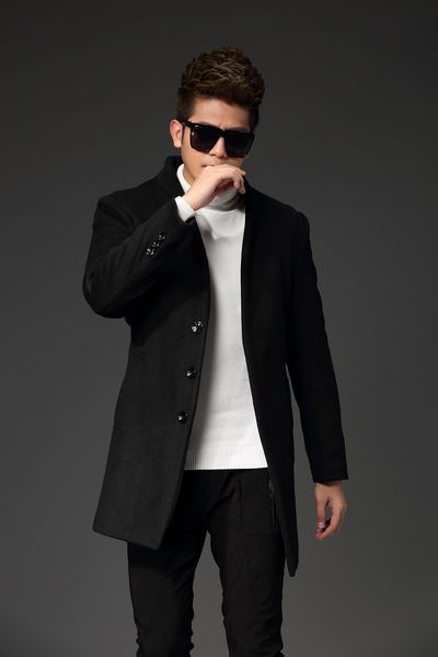2020 brand autumn men's medium and long woolen cloth wind clothing overcoat for male wool outer wear clothing garment, Black
2020 brand autumn men's medium and long woolen cloth wind clothing overcoat for male wool outer wear clothing garment, Black