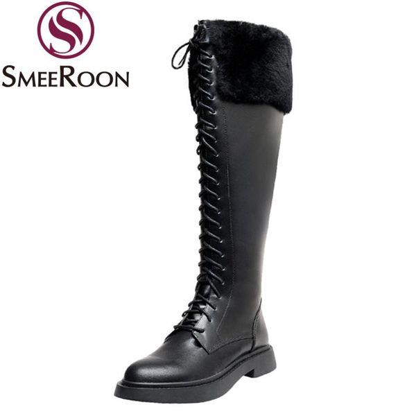 smeeroon 2020 new arrival winter women boots genuine leather boots square heels round toe lace up knee high black
smeeroon 2020 new arrival winter women boots genuine leather boots square heels round toe lace up knee high black