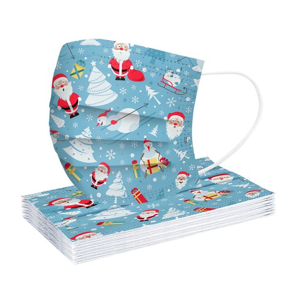 new mask 25# santa 10pc universal snowman claus disposable high-quality christmas printed masks
new mask 25# santa 10pc universal snowman claus disposable high-quality christmas printed masks