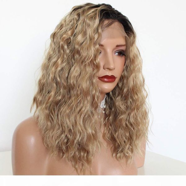 ombre blonde short curly wavy synthetic wigs with black roots 1b 27# glueless lace front wigs for women heat resistant fiber hair
ombre blonde short curly wavy synthetic wigs with black roots 1b 27# glueless lace front wigs for women heat resistant fiber hair