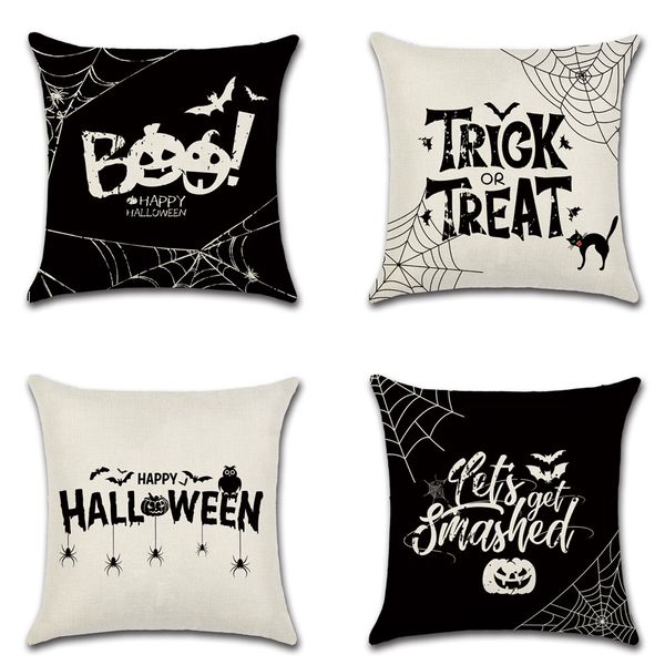 trick or treat/pumpkin cushion cover 45*45cm happy halloween throw pillow cover black and white spider web pillowcase
trick or treat/pumpkin cushion cover 45*45cm happy halloween throw pillow cover black and white spider web pillowcase