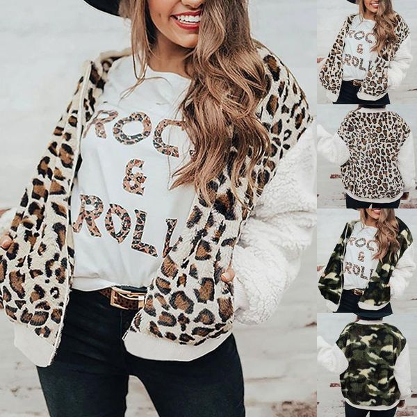 fashion leopard camouflage cashmere cardigan coat women printing patchwork jackets zipper cardigan coat winter warm outwear, Black;brown
fashion leopard camouflage cashmere cardigan coat women printing patchwork jackets zipper cardigan coat winter warm outwear, Black;brown