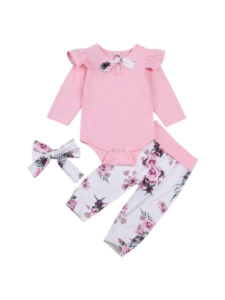 clothing sets baby girl floral pants suit, round neck long ruffle sleeve romper, warm loose jogger trousers, headband spring autumn, White
clothing sets baby girl floral pants suit, round neck long ruffle sleeve romper, warm loose jogger trousers, headband spring autumn, White