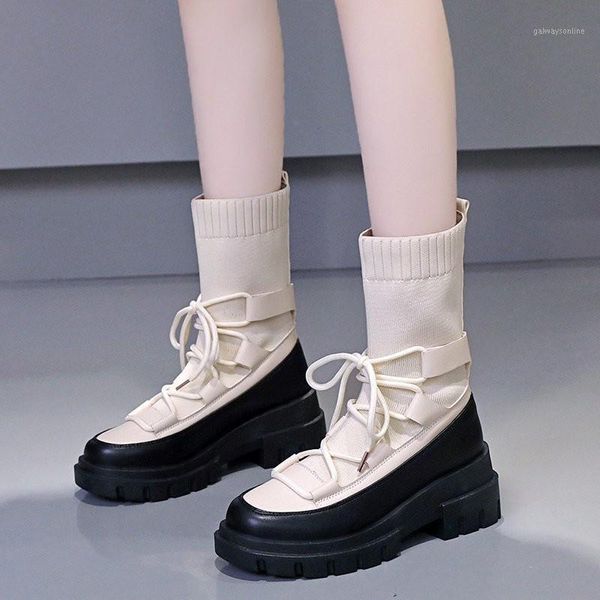 boots 2021 women's knitting elastic sock fashion women high heel woman stretch shoes ankle lace-up1, Black
boots 2021 women's knitting elastic sock fashion women high heel woman stretch shoes ankle lace-up1, Black