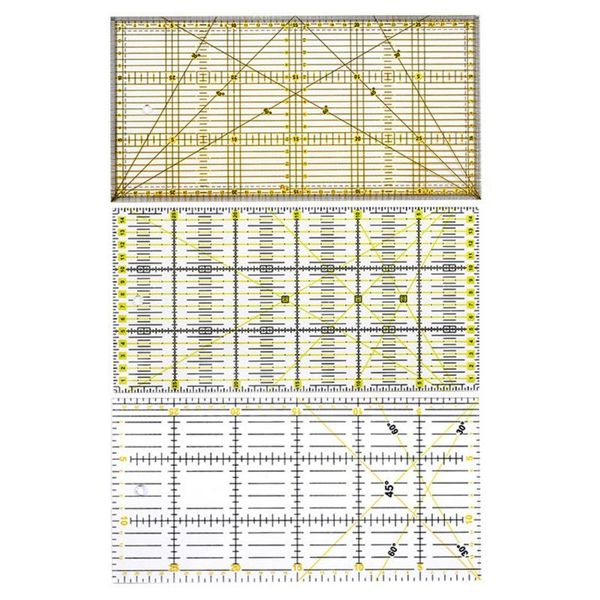 sewing notions & tools rectangle diy quilting patchwork foot aligned ruler grid cutting tailor craft scale measuring rule, Black
sewing notions & tools rectangle diy quilting patchwork foot aligned ruler grid cutting tailor craft scale measuring rule, Black