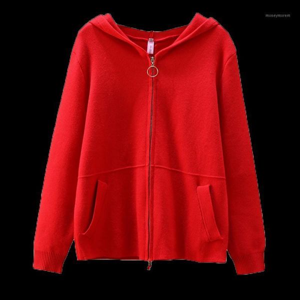 women's knits & tees solid color black red christmas hooded female autumn clothes korean women's oversize sweater knitted cardigan, White
women's knits & tees solid color black red christmas hooded female autumn clothes korean women's oversize sweater knitted cardigan, White