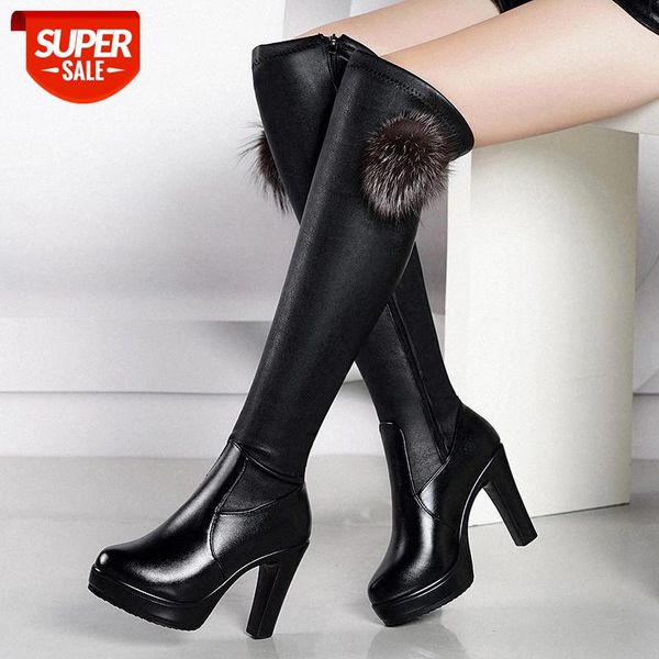 2020 new autumn winter occident tide waterproof super high thick heel over-the-knee women's boots plush zipper leather boots pu #xl1o, Black
2020 new autumn winter occident tide waterproof super high thick heel over-the-knee women's boots plush zipper leather boots pu #xl1o, Black