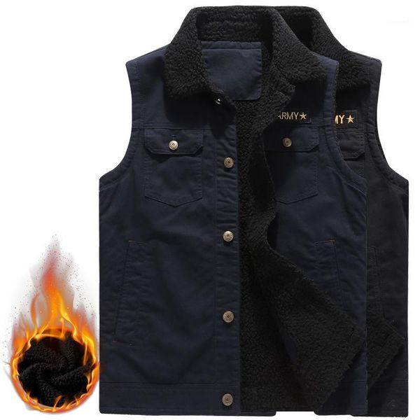 autumn and winter new style large size trending fashion retro waistcoat warm padded berber fleece waistcoat autumn1, Black;blue
autumn and winter new style large size trending fashion retro waistcoat warm padded berber fleece waistcoat autumn1, Black;blue