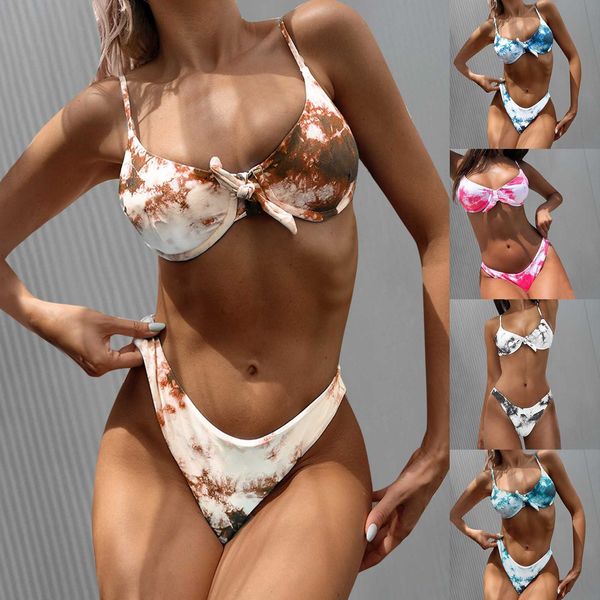 2020 women high waist women's split bathing suit tie-dye convergence swimwear brazilian biquini bikini, White;black
2020 women high waist women's split bathing suit tie-dye convergence swimwear brazilian biquini bikini, White;black