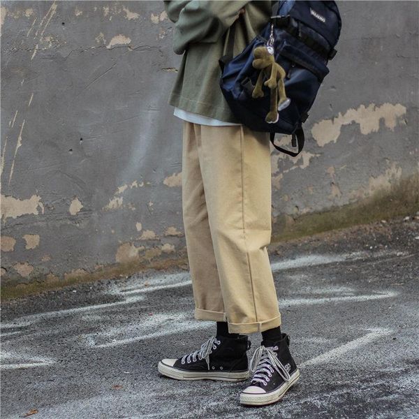 men's pants spring summer cotton casual fashion retro straight leg men streetwear korean loose hip-hop cargo mens, Black
men's pants spring summer cotton casual fashion retro straight leg men streetwear korean loose hip-hop cargo mens, Black