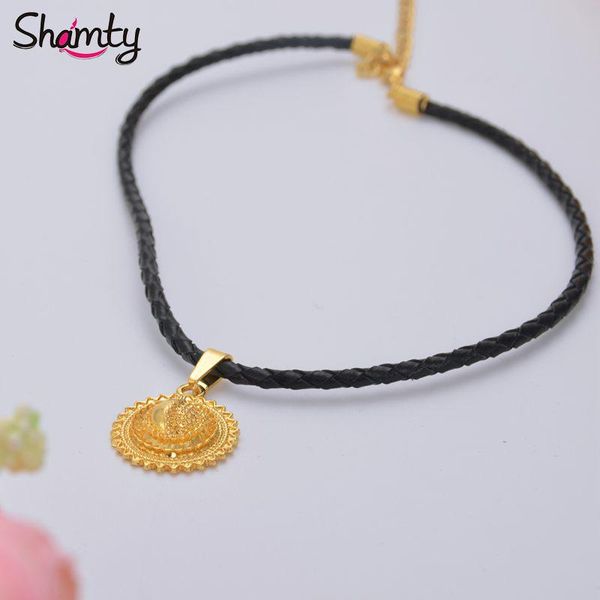 pendant necklaces shamty ethiopian choker necklace pure gold color thin black leather rope chain habesha style nigeria sudan eritrea kenya j, Silver
pendant necklaces shamty ethiopian choker necklace pure gold color thin black leather rope chain habesha style nigeria sudan eritrea kenya j, Silver