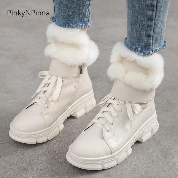 luxury women winter super warm ankle boots rabbits fur plush lining platform outdoor snow boots black white plus size sale
luxury women winter super warm ankle boots rabbits fur plush lining platform outdoor snow boots black white plus size sale