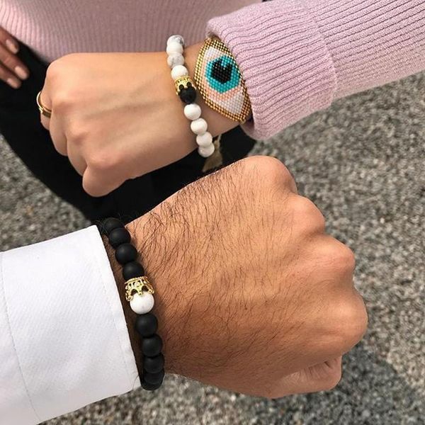 charm bracelets couple bracelet for men women silver pave cz crown 8mm stone bead man luxury jewelry pulseira lover gift mujer, Golden;silver
charm bracelets couple bracelet for men women silver pave cz crown 8mm stone bead man luxury jewelry pulseira lover gift mujer, Golden;silver