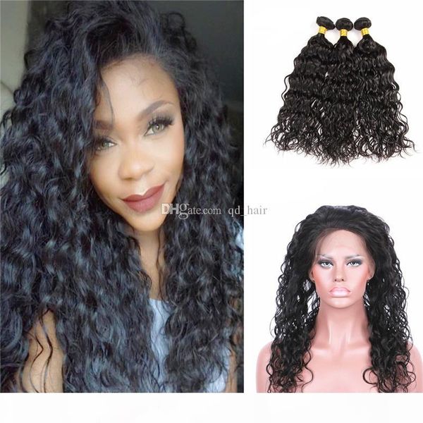 selling pre plucked 360 lace band frontal with water wave hair bundle wet and wavy hair extension with 360 frontal, Black
selling pre plucked 360 lace band frontal with water wave hair bundle wet and wavy hair extension with 360 frontal, Black