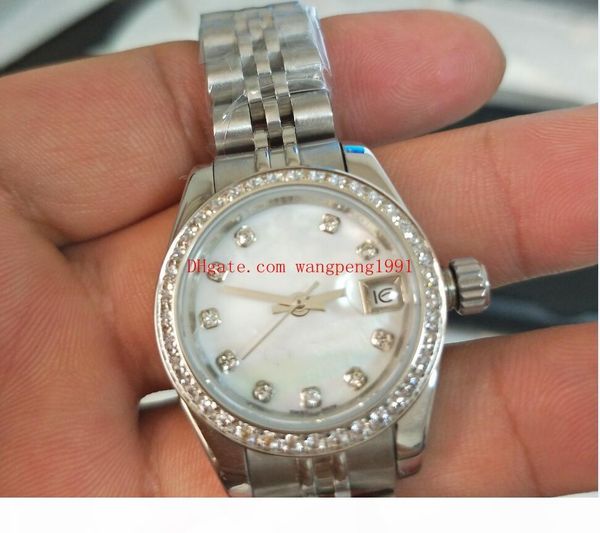 watch 26mm 178384 datejust white seashell dial diamond inlay stainless steel mechanical women's watch watches, Slivery;brown
watch 26mm 178384 datejust white seashell dial diamond inlay stainless steel mechanical women's watch watches, Slivery;brown