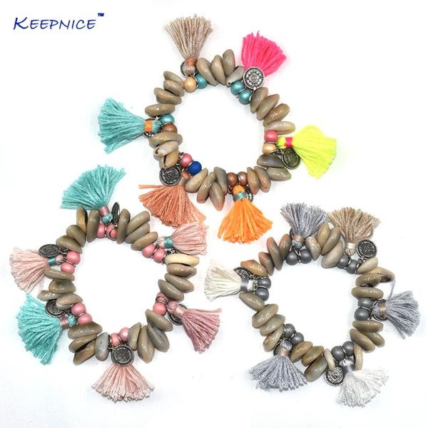 new bohemia boho summer sea beach shells bracelets colorful cotton tassels charm bracelet stone beads bangle bracelets, Black
new bohemia boho summer sea beach shells bracelets colorful cotton tassels charm bracelet stone beads bangle bracelets, Black