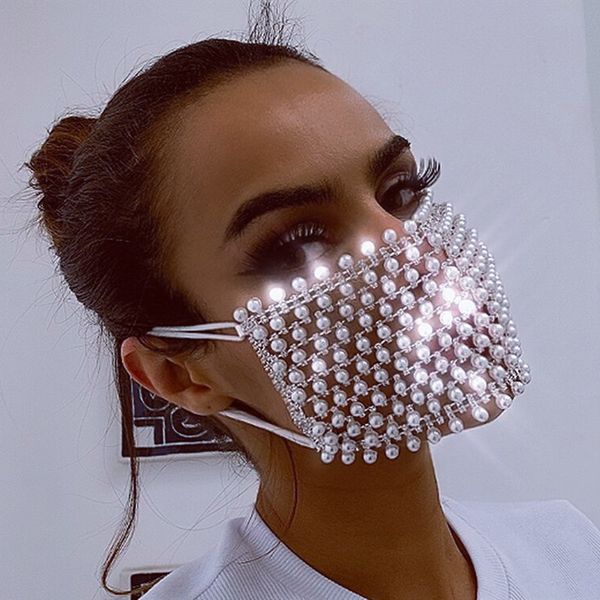 crystal qluxury breathable decoration rhinestone pearl for bling women party diamond mask veil face jewelryw, Silver
crystal qluxury breathable decoration rhinestone pearl for bling women party diamond mask veil face jewelryw, Silver