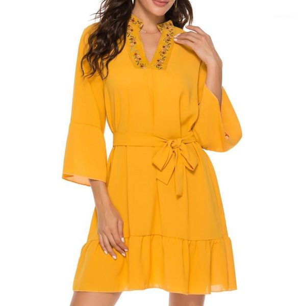 v-neck mini dress women chiffon dress half sleeve embroidery wrap party dresses vestidos verano #31, Black;gray
v-neck mini dress women chiffon dress half sleeve embroidery wrap party dresses vestidos verano #31, Black;gray