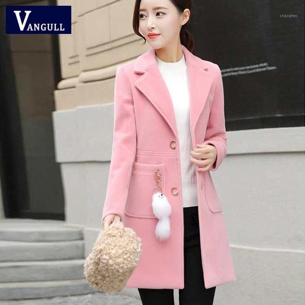 vangull winter women wool coats slim solid long coat women 2019 autumn new single breasted long sleeve plus size wool jacket1, Black
vangull winter women wool coats slim solid long coat women 2019 autumn new single breasted long sleeve plus size wool jacket1, Black