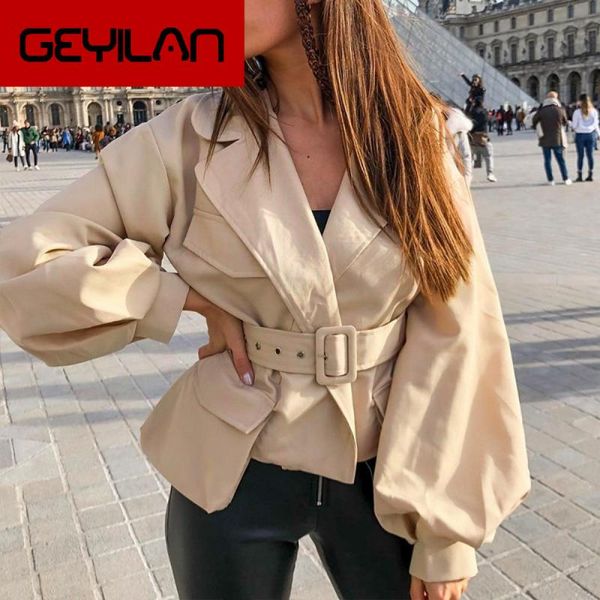 lantern sleeve short jackets coats women notched v neck autumn thin jacket female high waist belt pocket overcoat 2021, Black;brown
lantern sleeve short jackets coats women notched v neck autumn thin jacket female high waist belt pocket overcoat 2021, Black;brown
