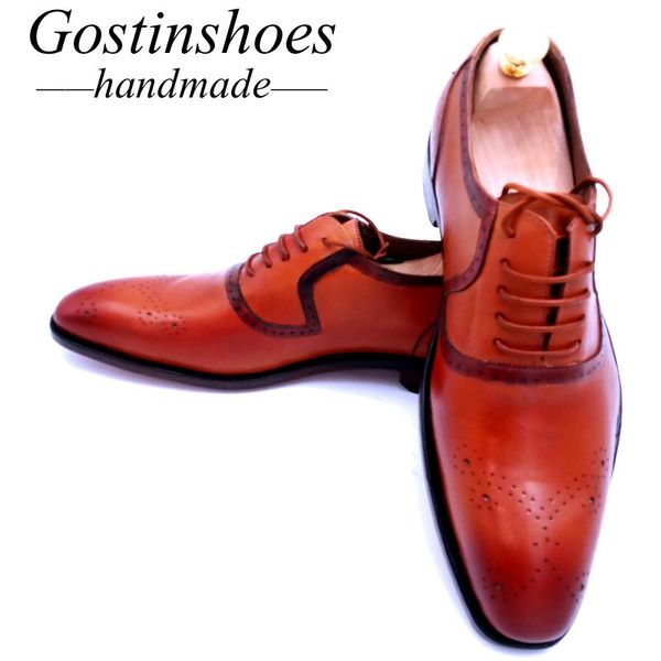 dress shoes goodyear welted handmade oxfords leather cow for wedding party office men color pointed lace-up, Black
dress shoes goodyear welted handmade oxfords leather cow for wedding party office men color pointed lace-up, Black