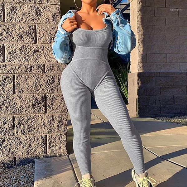 running sets 2021 knit rib jumpsuit summer bodycon women o neck sleeveless lounge wear backless pencil pants fitness rompers jumpsuit1, Black;blue
running sets 2021 knit rib jumpsuit summer bodycon women o neck sleeveless lounge wear backless pencil pants fitness rompers jumpsuit1, Black;blue