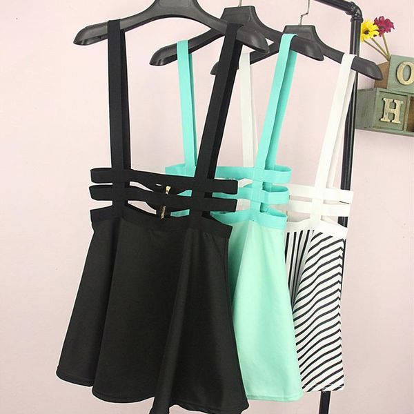 women short pleated skirt with elastic waistband suspender bandage skirt 5 colors skirt for girls te27101010001, Black
women short pleated skirt with elastic waistband suspender bandage skirt 5 colors skirt for girls te27101010001, Black