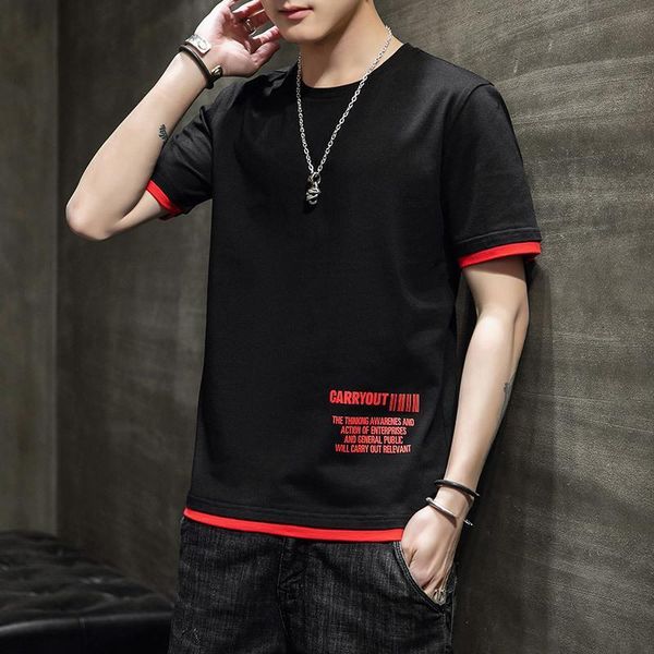 2021 t shirt men fashion t-shirt streetwear male tees casual japanese summer short sleeve o-neck oversized cotton fashion tshirt, White;black 
2021 t shirt men fashion t-shirt streetwear male tees casual japanese summer short sleeve o-neck oversized cotton fashion tshirt, White;black