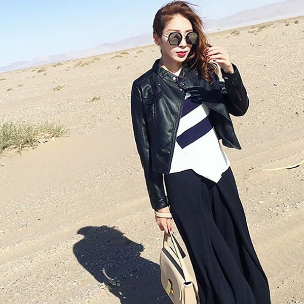 women spring leather jackets qualitr ladr motorcrcle biker short coat women pu leather jacket ladr autumn overcoat r, Black
women spring leather jackets qualitr ladr motorcrcle biker short coat women pu leather jacket ladr autumn overcoat r, Black