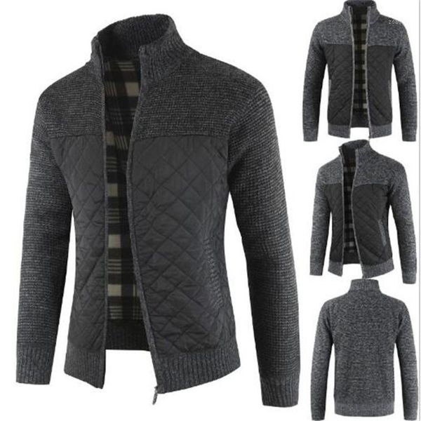 men's jackets foreign trade autumn and winter men's plus velvet thick knitted sweater color matching cardigan jacket coat1, Black;brown
men's jackets foreign trade autumn and winter men's plus velvet thick knitted sweater color matching cardigan jacket coat1, Black;brown