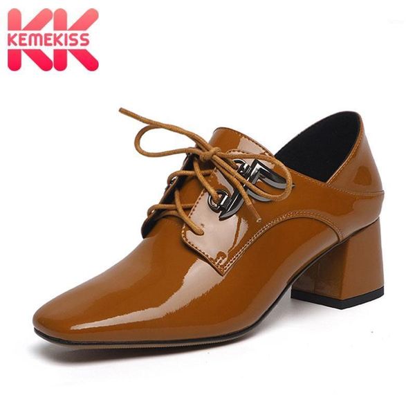 kemekiss real leather women pumps vintage lacing thick heel shoes women square heel travel casual female footwear size 34-391, Black
kemekiss real leather women pumps vintage lacing thick heel shoes women square heel travel casual female footwear size 34-391, Black