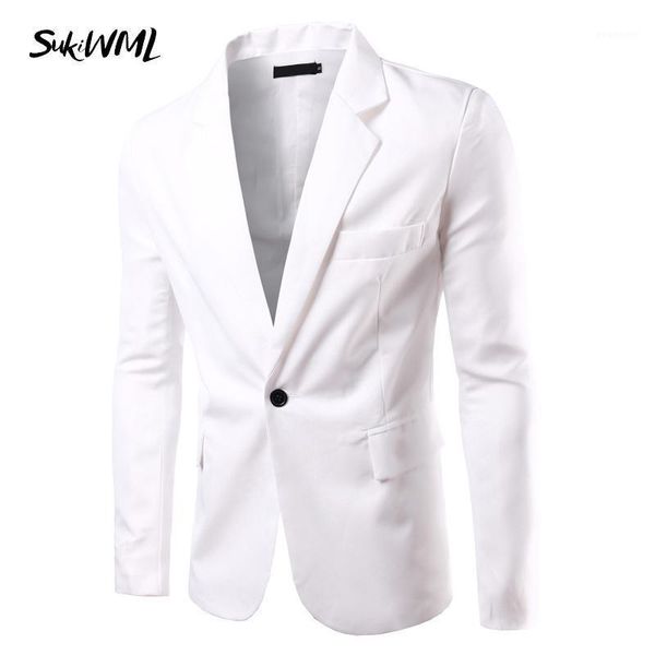 sukiwml 2021 new brand wholesale 7 colors men blazers slim fit single button male blazers white men suit casual jackets m-3xl1, White;black
sukiwml 2021 new brand wholesale 7 colors men blazers slim fit single button male blazers white men suit casual jackets m-3xl1, White;black