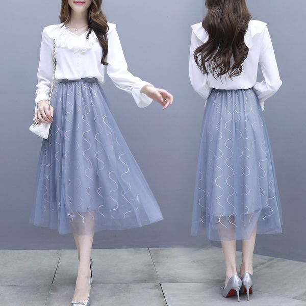 french ethnic groupminority dress early autumn 2020 women's new style sweet fairy two piece set very fairy suit cwfx6, Gray
french ethnic groupminority dress early autumn 2020 women's new style sweet fairy two piece set very fairy suit cwfx6, Gray