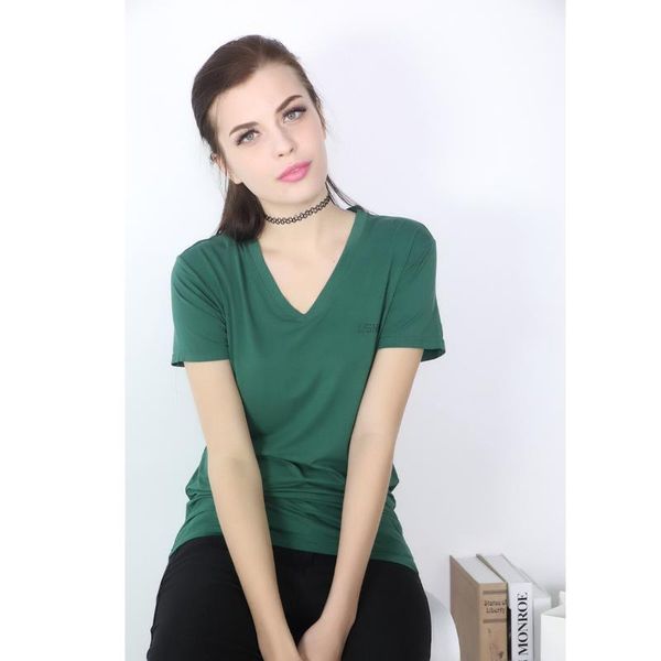plus size xl-6xl 2020 new summer t shirts women solid color bamboo fiber female v-neck short-sleeved t-shirt bottoming shirt, White
plus size xl-6xl 2020 new summer t shirts women solid color bamboo fiber female v-neck short-sleeved t-shirt bottoming shirt, White