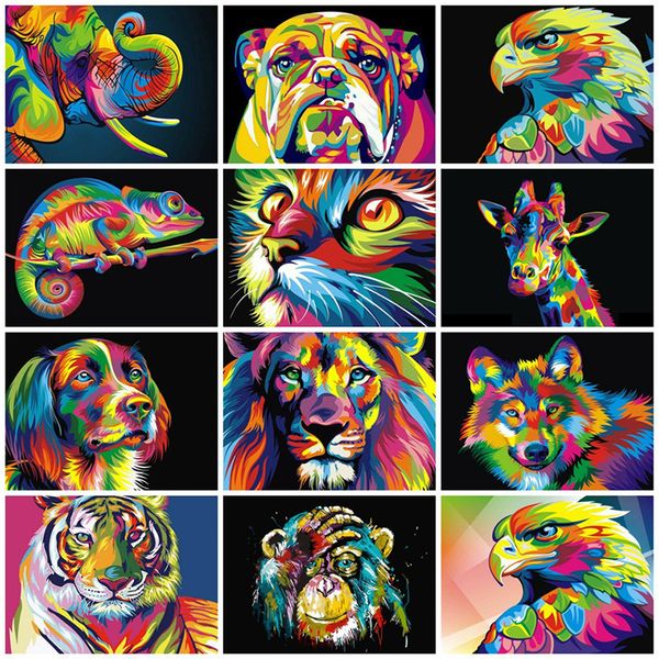 50x40cm paints diy painting by numbers hand painted animals pictures oil paint gift coloring wall decoration
50x40cm paints diy painting by numbers hand painted animals pictures oil paint gift coloring wall decoration