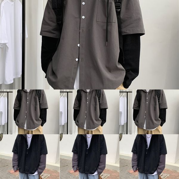 fake two piece sweater men's hoodie clothes clotheshoodie clothes spring autumn korean fashion ins loose and versatile fashion brand au, Black
fake two piece sweater men's hoodie clothes clotheshoodie clothes spring autumn korean fashion ins loose and versatile fashion brand au, Black
