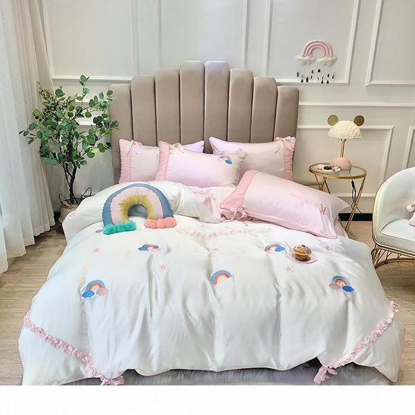 white tencel bedding set rainbow duvet cover set long-staple cotton pillowcases king size bed bed linen 4pcs 2020 new
white tencel bedding set rainbow duvet cover set long-staple cotton pillowcases king size bed bed linen 4pcs 2020 new