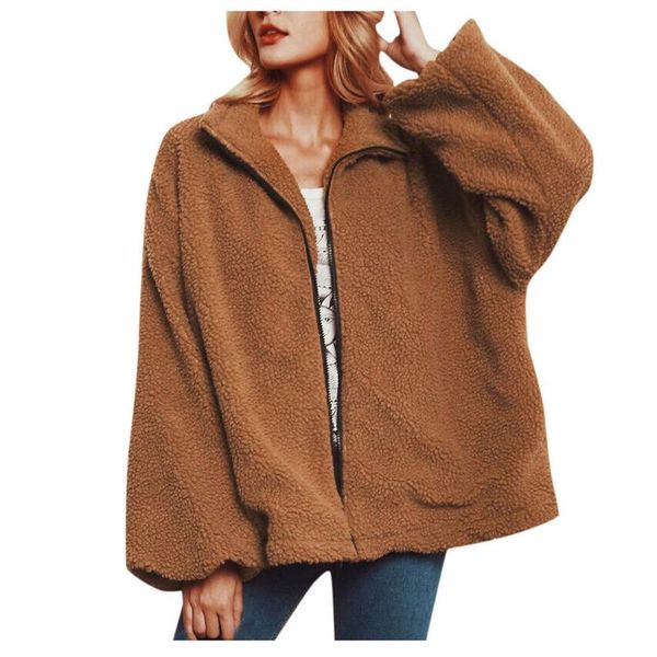 jaycosin plus szie winter coat women 2020 new winter warm faux wollen coat lady loose slim jacket casual solid zipper outerwear, Black
jaycosin plus szie winter coat women 2020 new winter warm faux wollen coat lady loose slim jacket casual solid zipper outerwear, Black