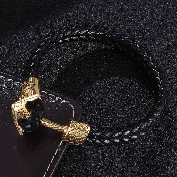 charm bracelets trendy men's jewelry black double layer braided leather bracelet stainless steel anchor handmade bangles gifts sp0759, Golden;silver
charm bracelets trendy men's jewelry black double layer braided leather bracelet stainless steel anchor handmade bangles gifts sp0759, Golden;silver