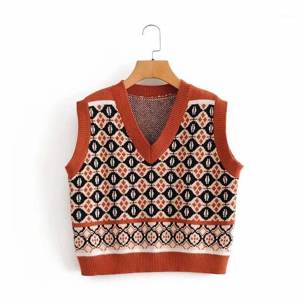 2020 new autumn winter women knit vest vintage knited sleeveless sweater pullover femme vetement ropa mujer1, White;black
2020 new autumn winter women knit vest vintage knited sleeveless sweater pullover femme vetement ropa mujer1, White;black