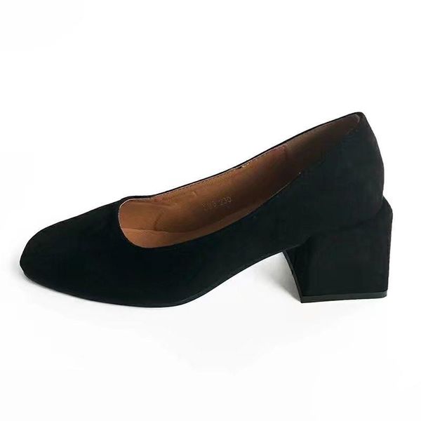 british style square head grandma shoes women 2020 spring new korean version of the wild medium thick with beanie shoes loafers, Black
british style square head grandma shoes women 2020 spring new korean version of the wild medium thick with beanie shoes loafers, Black