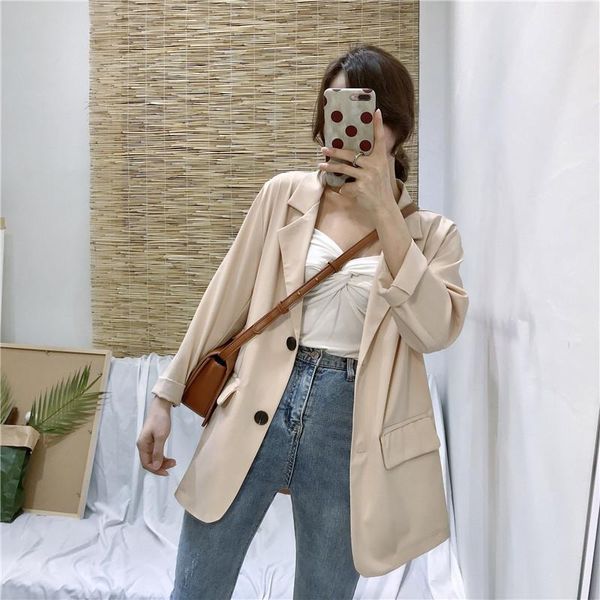 coat female 2020 new style spring and autumn korean-style chic short-height girl's suit apricot retro small suit jacket, White;black
coat female 2020 new style spring and autumn korean-style chic short-height girl's suit apricot retro small suit jacket, White;black